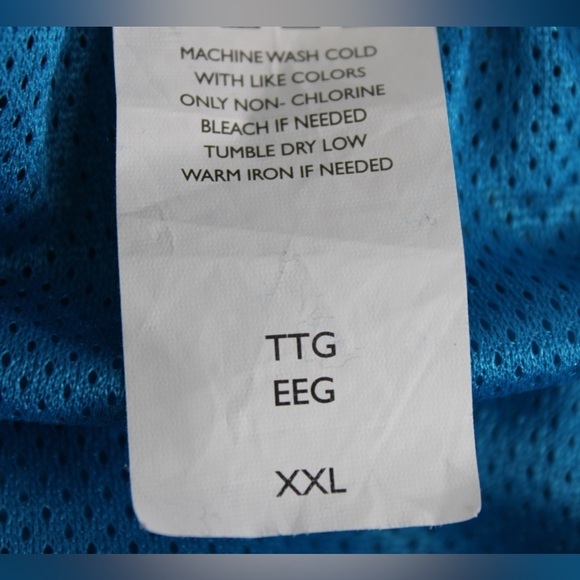 Nike Blue Men's XXL Swim Trunks Drawstring Elastic Waist, Side Pocket - Picture 4 of 11